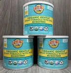 Lot Of 3 Earth's Best Organic Gentle Infant Formula With Iron Exp: 07/2026. Fixed Price $59.95.