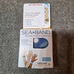 Sea-band Acupressure Wrist Bands Blue Reusable For Nausea & Travel Sickness. Fixed Price $8.49.