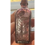 Vtg Amethyst Staubhullers Elixir Glass Bottle Tree Of Life Health Vitality Cork. Fixed Price $14.99.