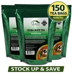 Yerba Mate Tea Bags 150 Count (3-PACK) Herbal Energy Bulk Value Zokiva. Fixed Price $29.95.