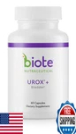 Biote Nutraceuticals Urox+ Bladder Health 60 Capsules Urgency Leaks. Fixed Price $102.57.