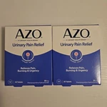 Azo Standard Tablet Urinary Pain Relief 30 Counts X2 Exp 2027+. Fixed Price $13.99.