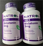 Pack!!! Natrol Melatonin, 3 Mg, 240 Tablets Exp 9/26+. Fixed Price $14.00.