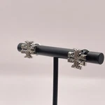 Tory Burch Womens Small Icon Double Stud Earring Silver Plated. Fixed Price $41.97.