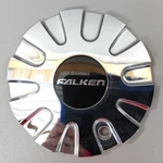 Aftermarket Falken Chrome Wheel Center Hub Cap Model MCD1226YA01. Fixed Price $29.95.