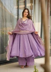 Amrita Lavender Chinon Suit Set. Fixed Price $43.97.
