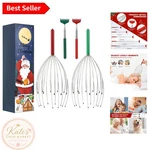 20 Fingers Scalp Massager & Extendable Back Scratcher Set - Perfect Holiday Gift. Fixed Price $10.99.
