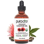 Organic Castor Oil 4 Oz Pure Cold Pressed Hexane Free Pura Usda. Fixed Price $28.99.