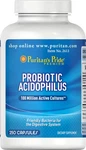 Puritan's Pride Probiotic Acidophilus - 250 Capsules. Fixed Price $6.83.