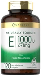Vtamin Mixed Tocopherols 1000 Iu (671MG) 120 Softgels By Carlyle. Fixed Price $24.49.