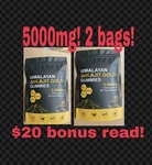5000MG Himalayan Shilajit Gummies Ashwagandha Fulvic Acid 60CT + (2) Preform Man. Fixed Price $39.97.