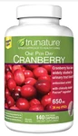 Trunature Cranberry 650MG, 140 Capsules ** Maintain Healthy Urinary Tract. Fixed Price $81.99.