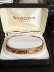 Vtg Sabona London #54665 Copper Barb Magnetic Lrg 6.5 Made In Usa Bracelet. Fixed Price $99.99.