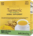 Turmeric & Green Tea, Natural Antioxidant Herbal Gluten Free, 50 Bags. Fixed Price $16.99.