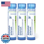 Boiron Antimonium Tartaricum 30C Homeopathic Medicine For Cough - Pack Of 240. Fixed Price $30.76.