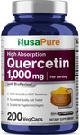 Nusapure Quercetin 1000MG 200 Veggie Caps Non-gmo Vegan Vegetarian Bioperine. Fixed Price $85.99.