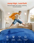 Vevor 5X5FT Kids Crash Pad - Sensory Foam Mat W/ Washable Cover, Blue. Fixed Price $136.99.
