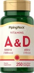 Vitamin And 5000 Iu 400 250 Softgels Non-gmo By Piping Rock. Fixed Price $12.29.