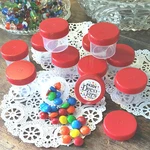 20 Red Cap Top Lid Plastic Small 1OZ Hummingbird Feeder Jars Container 4304 Usa. Fixed Price $21.95.