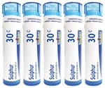Boiron Sulphur 30C (pack Of 80-PELLET Tubes), Count 5). Fixed Price $54.50.