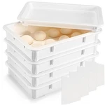 4 Pcs Pizza Dough Proofing Box Plastic Stackable Trays With Covers Food Stora.... Fixed Price $139.22.