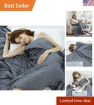 Cooling Microfiber Weighted Blanket 60"X80" - Breathable & Soft For Relaxation. Fixed Price $78.99.