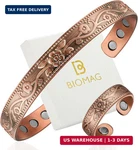 Biomag Copper Bracelet & Ring For Women, 99.99% Pure Magnetic Ly. Fixed Price $16.86.