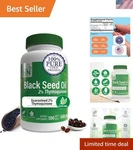 All-natural Black Seed Oil 500MG Softgels With 2% Thymoquinone 100 Capsules. Fixed Price $27.99.