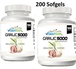 Garlic Fresh Extract 5000 Mg Cholesterol Health Supp 200 Antioxidant Pills Gel. Fixed Price $24.90.