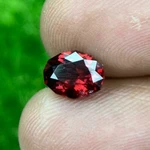 1.74 Cts Natural Loose" Spesstite Garnet Red Oval Shape Geometric. Fixed Price $58.00.