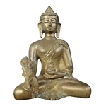 Exquisite Handmade Brass Medicine Buddha Statue Spiritual Healing & Blessings. Fixed Price $299.00.