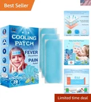 20 Sheets Fever Patches Kids Discomfort & Pain Relief, Cooling .... Fixed Price $37.58.