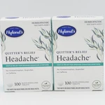 Hylands Quitter's Relief Headache 2 Pk 100 Quick-dissolving Tabs Homeopathic. Fixed Price $29.88.