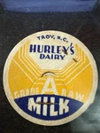 Milk Bottle Cap - Hurley's Dairy Troy, Nc (north Carolina) Grade Raw. Fixed Price $15.00.