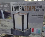 Homedics Envirascape Water Lantern Tabletop Fountain, Illuminated, Aromatherapy. Fixed Price $45.50.