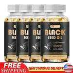 Black Seed Oil 1000MG - 100% Pure Organic Cold Pressed Cumin Nigella Sativa Us. Fixed Price $40.56.