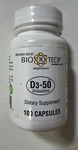 Bio Tech Vitamin D3-50 Dietary Supplement 100 Capsules New Exp 11/24. Fixed Price $26.99.
