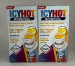 2-ICYHOT Pain Relief Roll-on Applicator Fast-acting Tropical Rush. Fixed Price $15.99.
