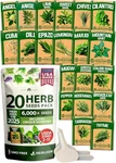 20 Heirloom Herb Seeds - Indoor/outdoor Gardening Essentials With Plant Markers. Fixed Price $77.99.