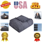Weighted Blanket For Adults 20 Lbs, 60" X 80" Queen Size Soft Cooling Heavy B.... Fixed Price $50.39.