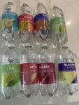 Assoted Flavors Bottles Of 33.8 Oz Clear American Sparkling Water. Fixed Price $25.50.