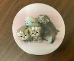 Kittens Bows Pink Themed Aluminum Herb Grinder 63MM 4 Piece Hand Mueller. Fixed Price $16.95.