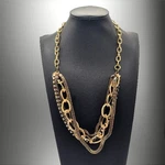 Four Strand Chain Gold Adjustable Necklace Avant Guarde 26". Fixed Price $12.95.