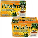 Tea/te De Pinalim, Pineapple, Flax, Green Tea, White (2 Boxes). Fixed Price $19.95.