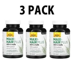 Country Life Maxi-hair Plus, 3 PACK,5,000 Mcg, 120 Veg Capsules, Skin Nails. Fixed Price $79.99.
