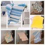 Large Baby And Todler Sensory Blankets Throws. Fixed Price $16.79.