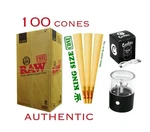 Authentic Raw Classic King Size Pre Rolled Cone + Rechargeable Herb Grinder. Fixed Price $48.99.