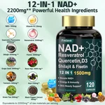 Nad Supplement, 1500MG Resveratrol Containing 120 Capsules Usa Ship. Fixed Price $19.94.