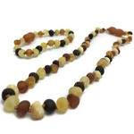 Fast Relief For Teething Baby Naturally 100% Baltic Amber Necklace Raw Multi. Fixed Price $49.50.