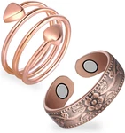 Feraco 2PCS Copper Rings For WOMEN,99.99% Pure Magnetic Thumb With. Fixed Price $15.36.